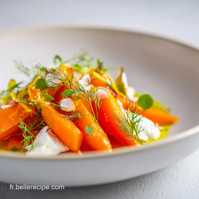 Pur&eacute;e de carottes : Cr&eacute;m&eacute;e et parfum&eacute;e aux agrumes