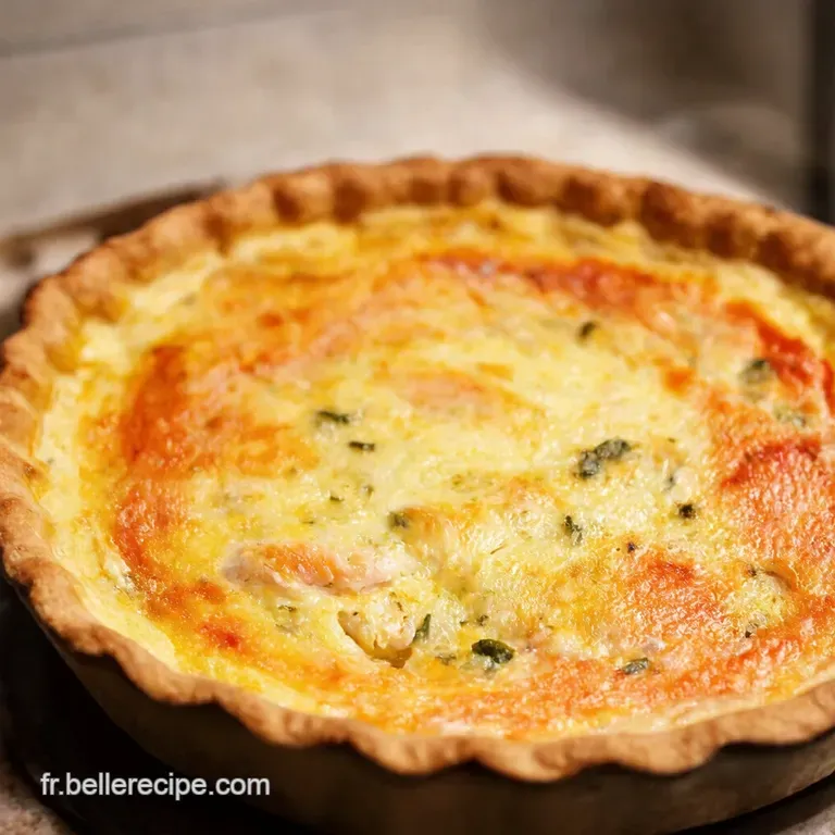 Quiche Saumon Boursin L&eacute;l&eacute;gance Croquante presentation