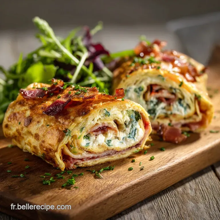 Quiche Wrap Au Bacon Et Fromage De Ch&egrave;vre Lid&eacute;e Express Pour Lap&eacute;ro presentation