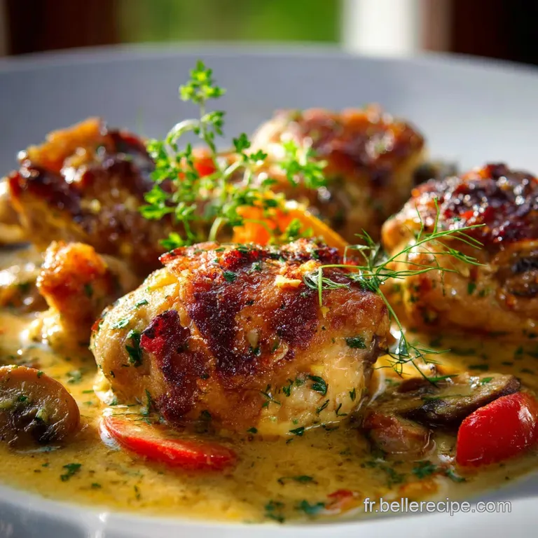 Rago&ucirc;t De Poulet Familial Aux Herbes Le Plat R&eacute;confortant Du Dimanche presentation