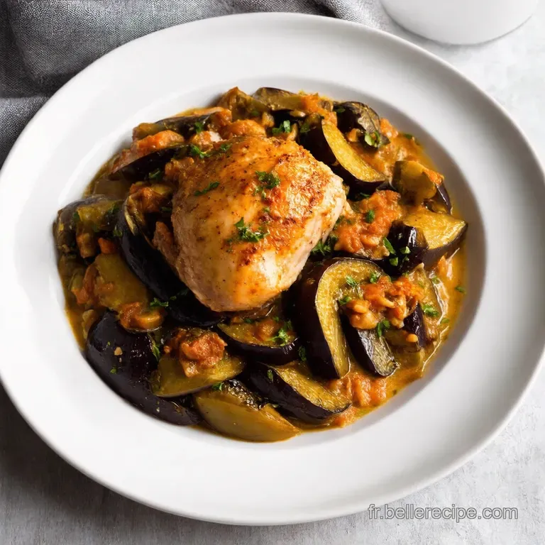 Ragout R&eacute;confort de Poulet Proven&ccedil;al aux Aubergines &Eacute;pic&eacute;es