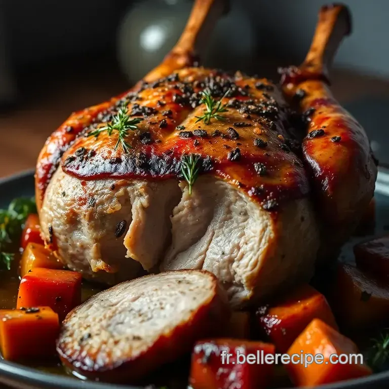 Recette D &eacute;paule D agneau R&ocirc;tie Aux Herbes De Provence presentation