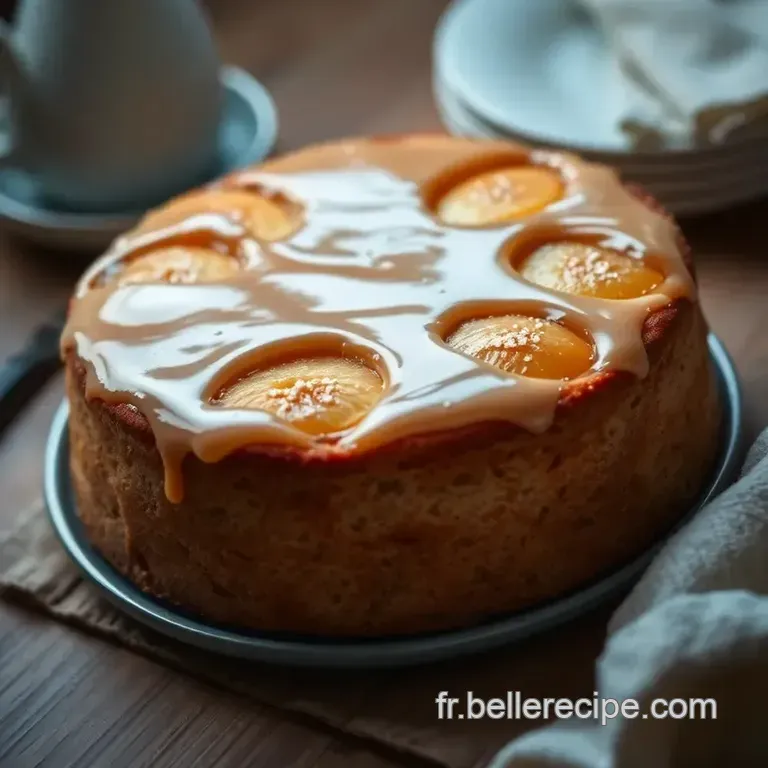 Recette De G&acirc;teau Aux Pommes Caram&eacute;lis&eacute;es presentation