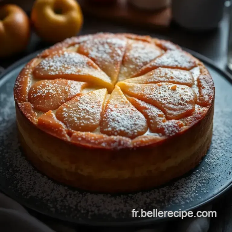 Recette De G&acirc;teau Belle &Eacute;poque Aux Pommes Gala presentation