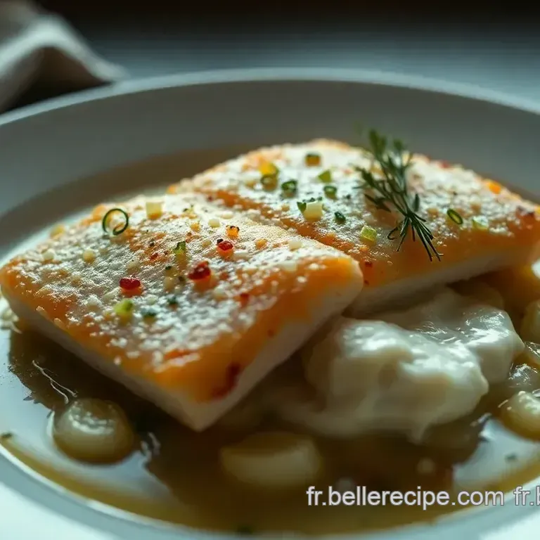 Recette de Haddock &agrave; l estragon et cr&egrave;me citronn&eacute;e