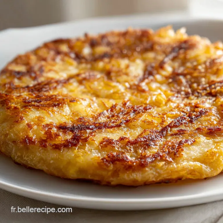 A slice of warm galette with a scoop of vanilla ice cream melting on top, plated with a sprig of fresh mint.