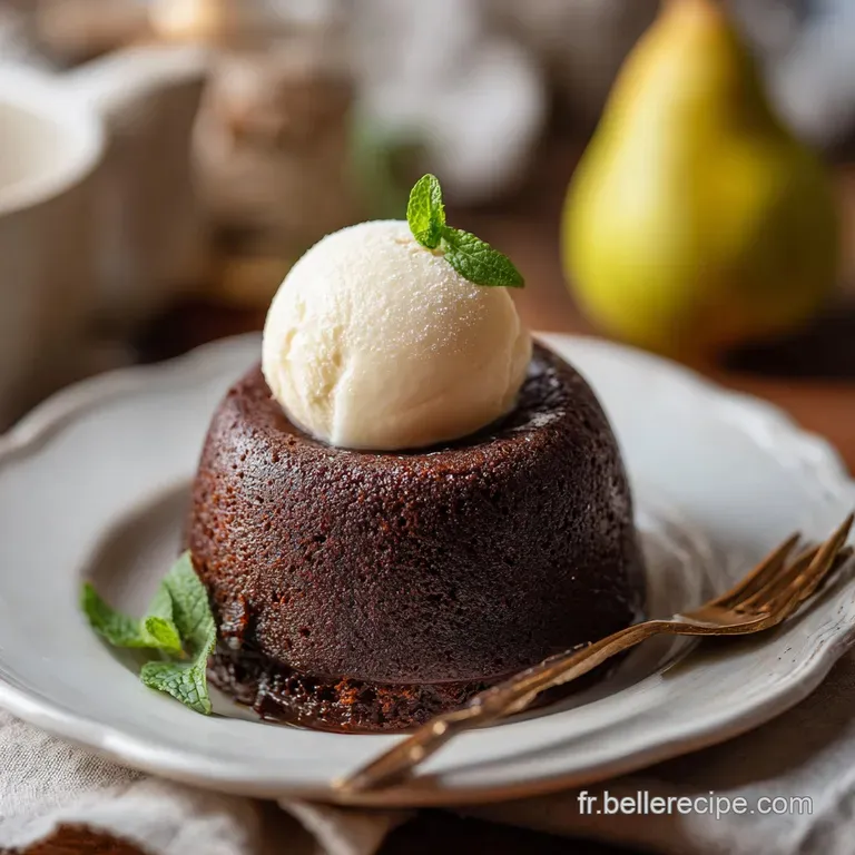 Poire au Chocolat : Dessert Fondant