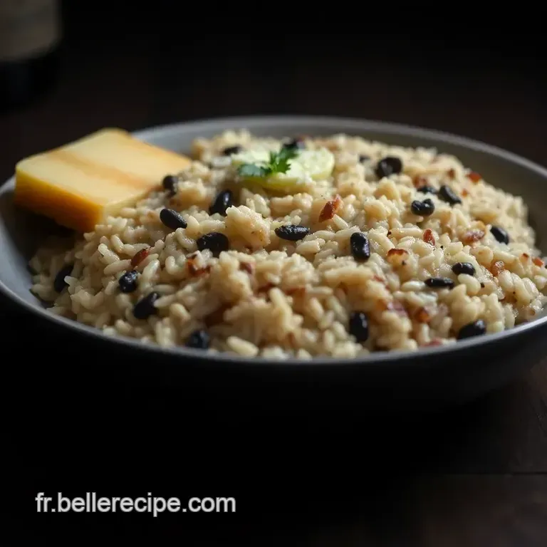 Risotto Cr&eacute;meux &Agrave; La Truffe Noire presentation