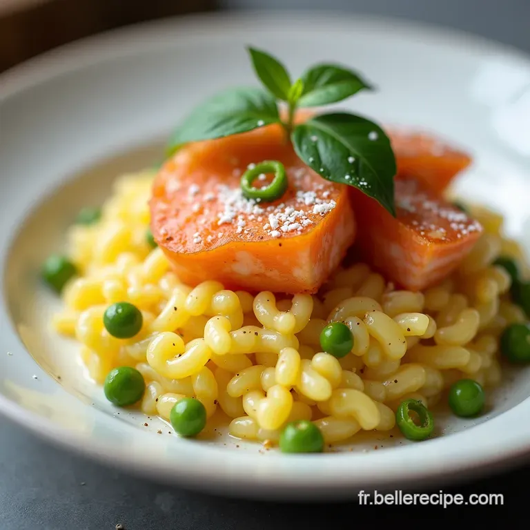 Le Secret dun Risotto Parfait Cr&eacute;meux au Saumon Fum&eacute; Citron Vert et Aneth Frais