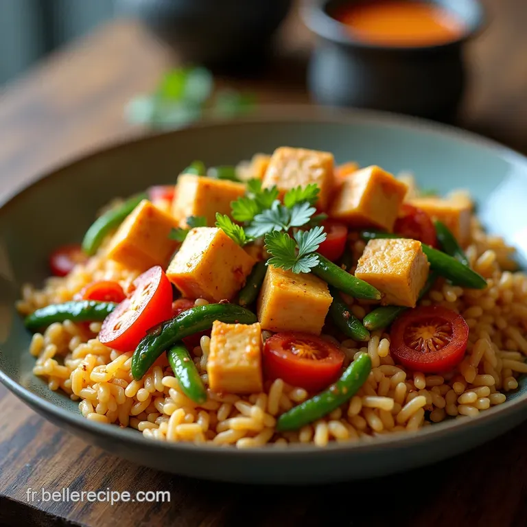 Le Wok de lArtisan Riz Saut&eacute; Express aux L&eacute;gumes Croquants et Tofu Croustillant