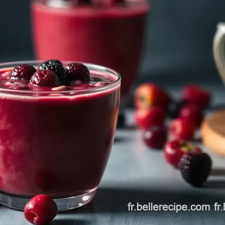 Rouge Baiser: A Kiss of Red Berry Smoothie