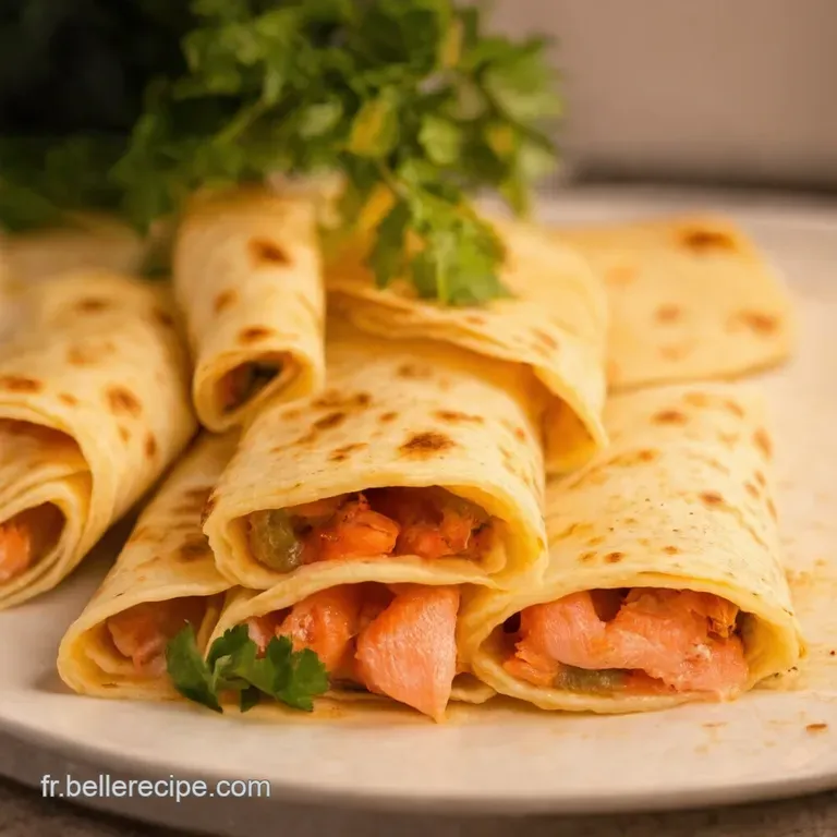 Rouleaux Fra&icirc;cheur Au Saumon Fum&eacute; Cr&egrave;me Citronn&eacute;e presentation