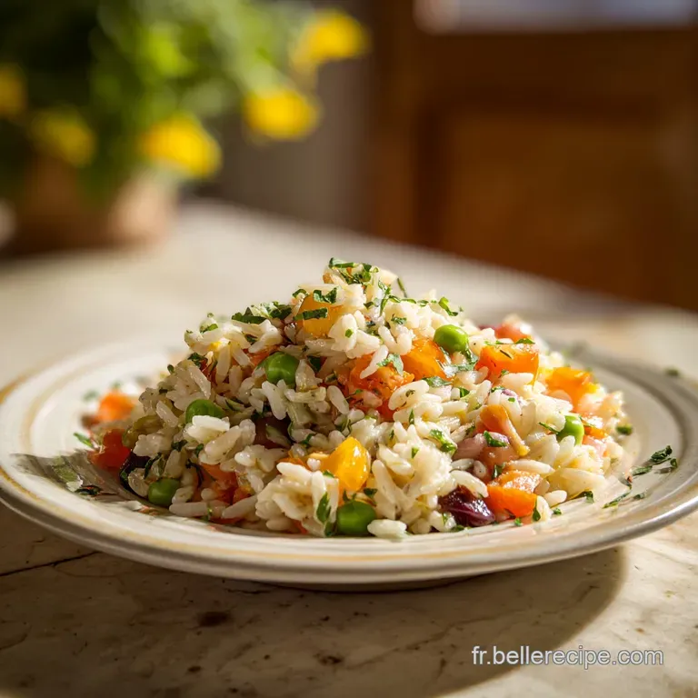 A beautifully arranged composed salad with a variety of textures and fresh, bright colors