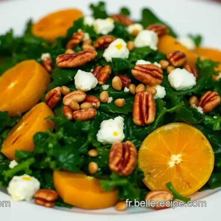 Salade de Chou Kale aux Agrumes et Noix Grill&eacute;es