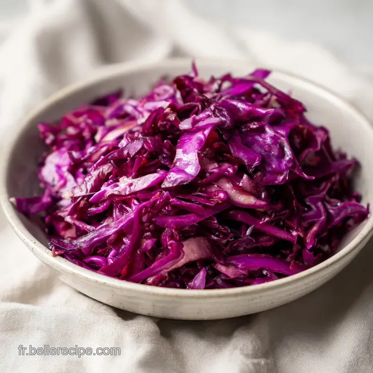 Salade de Chou Rouge : Recette Croquante