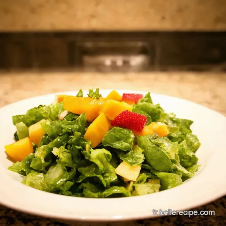 Salade De P&ecirc;ches Et Fruits D&eacute;t&eacute; Un &Eacute;clat De Fra&icirc;cheur presentation