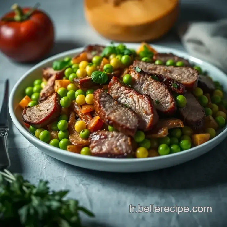 Salade De Pommes De Terre Printani&egrave;re Aux Travers De Porc Tex-Mex presentation