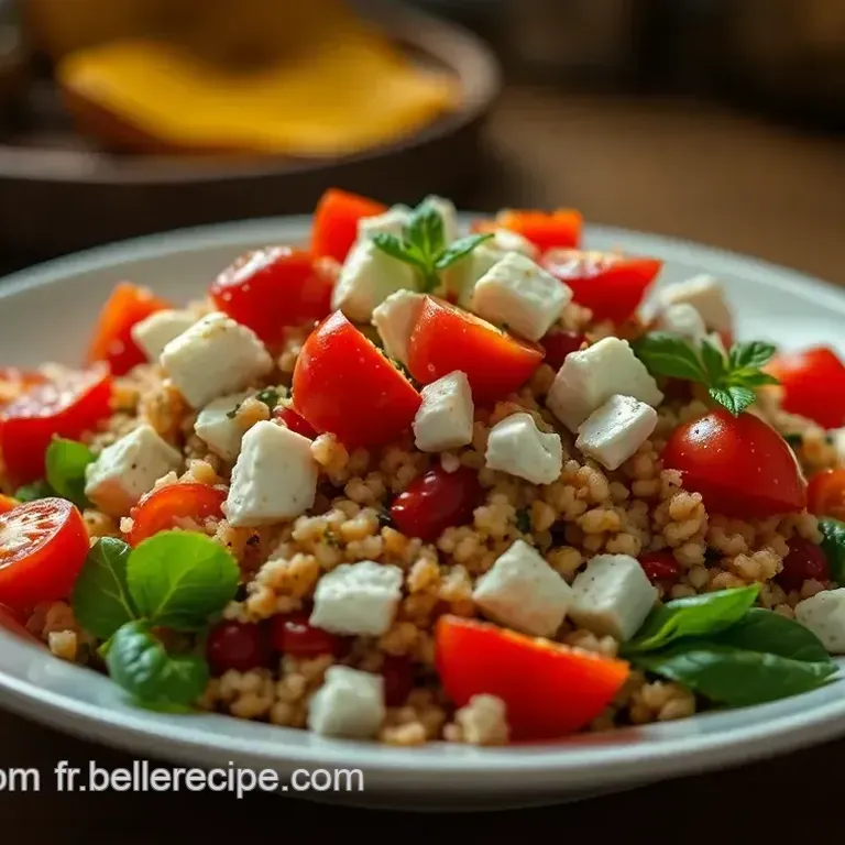 Salade de Quinoa aux L&eacute;gumes d &Eacute;t&eacute; et Feta