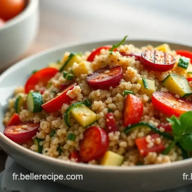 Salade de Quinoa aux L&eacute;gumes Grill&eacute;s et Vinaigrette au Citron