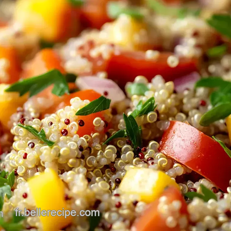 Salade de Quinoa M&eacute;diterran&eacute;enne: Un Zeste de Soleil