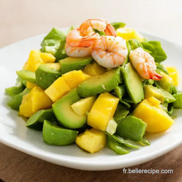 Salade Exotique Avocat Mangue Crevettes