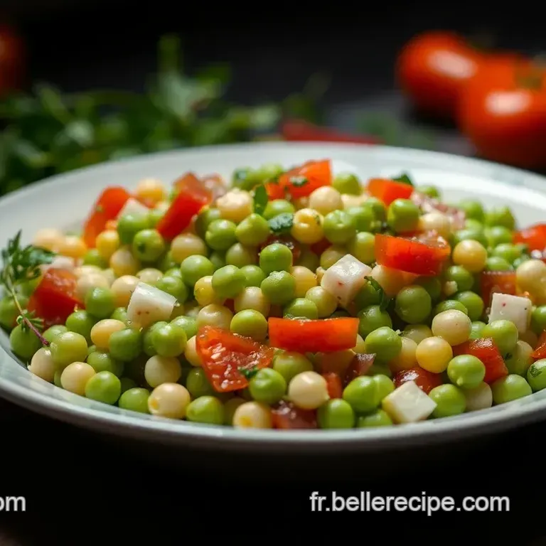 Salade Libanaise de Pois Chiches et Herbes Fra&icirc;ches