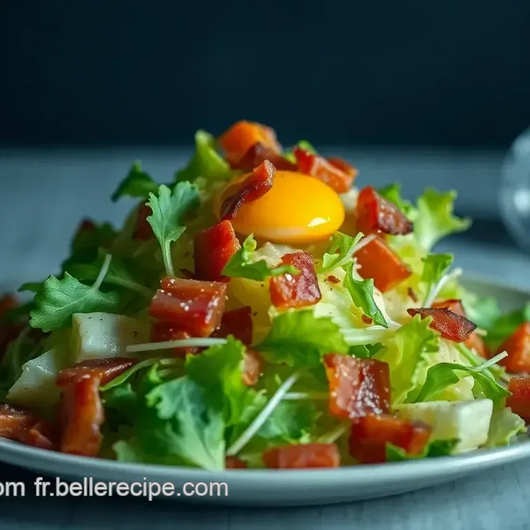 Salade Lyonnaise: Fris&eacute;e aux Lardons et Oeuf Poch&eacute;