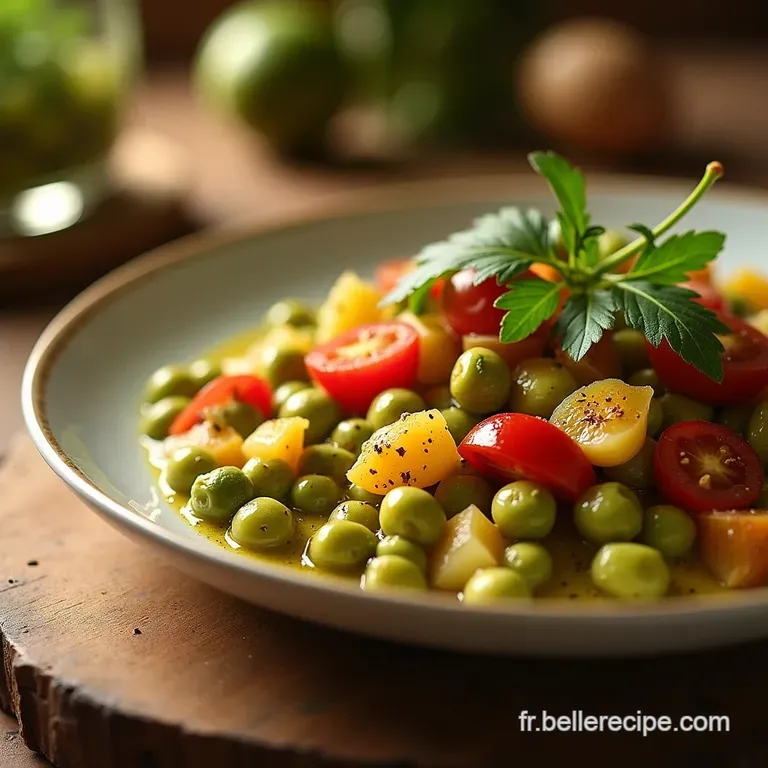La Salade Grecque Compl&egrave;te Pois Chiches R&ocirc;tis Et Vinaigrette Citronn&eacute;e Au Romarin Frais presentation