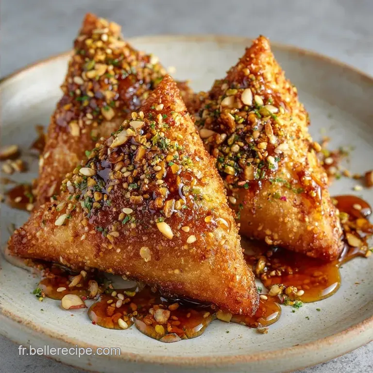Samoussa Ch&egrave;vre Miel Express: Croustillant