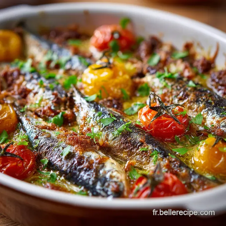 Sardines Au Four Aux Aromates Thym Romarin Et Citron Du Sud presentation