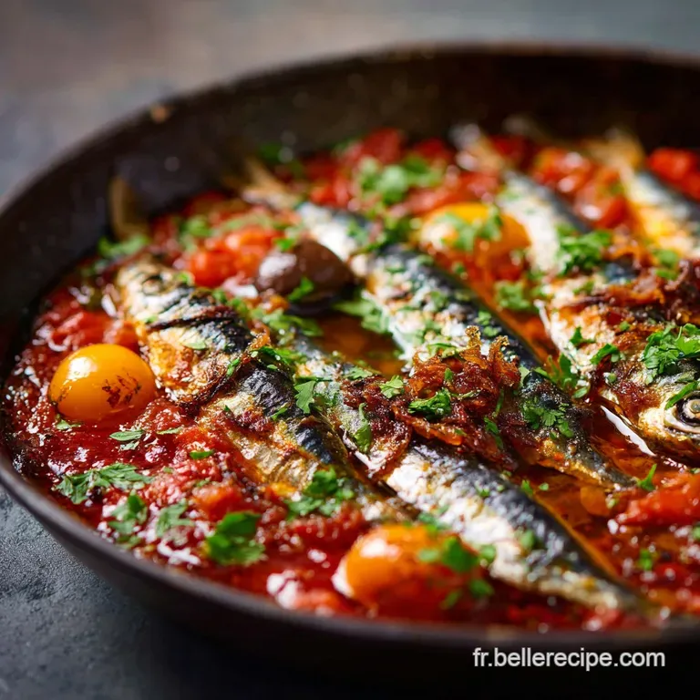 Sardines R&ocirc;ties &agrave; la Proven&ccedil;ale sur Lit de Tomates Fra&icirc;ches
