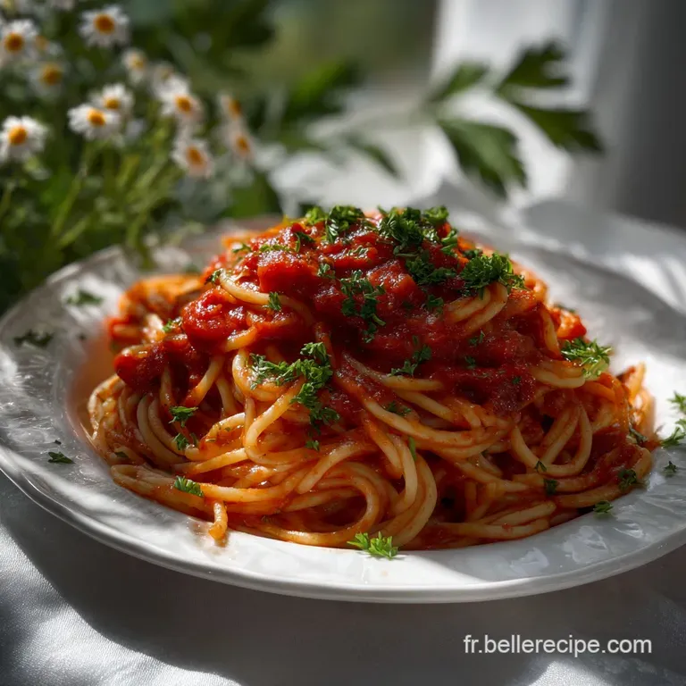 La Meilleure Sauce Pour Pates Faite Maison (25 Min) presentation