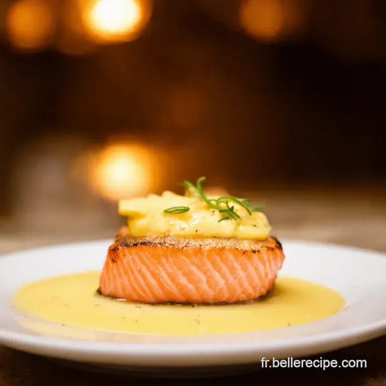 Saumon Au Beurre &Agrave; Lail Express presentation