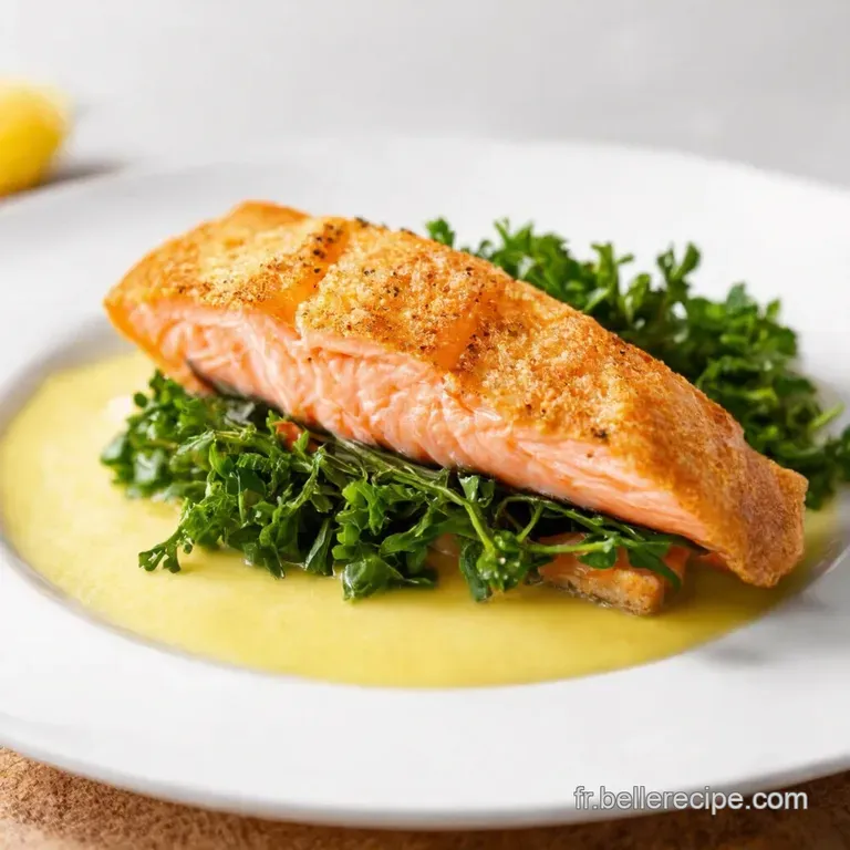 Saumon en Cro&ucirc;te dHerbes Fra&icirc;ches et Citron