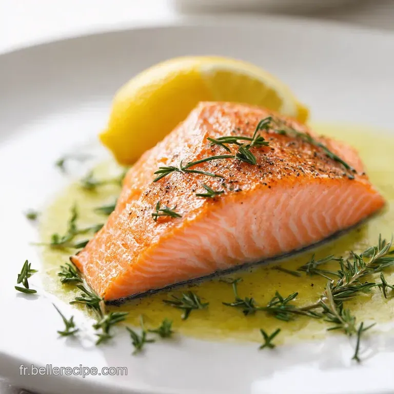 Saumon Printanier Pav&eacute;s aux Herbes Fra&icirc;ches Citron C&acirc;pres