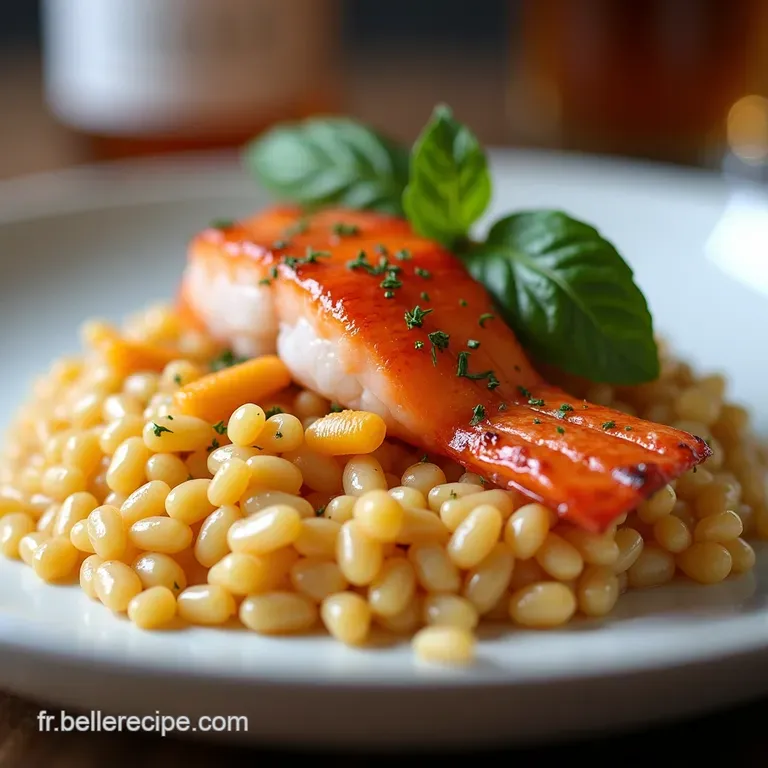 Le ParisBrest du Risotto Saumon Ros&eacute; R&ocirc;ti Cr&eacute;m&eacute; au Citron et Aneth