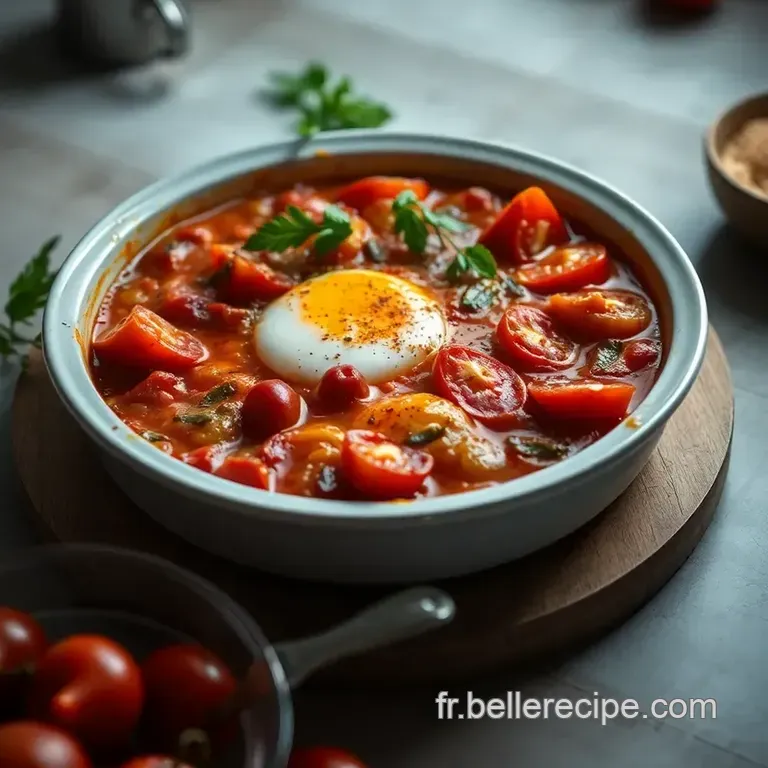 Shakshuka Savoureuse Aux &Eacute;pices Du Moyen-Orient presentation