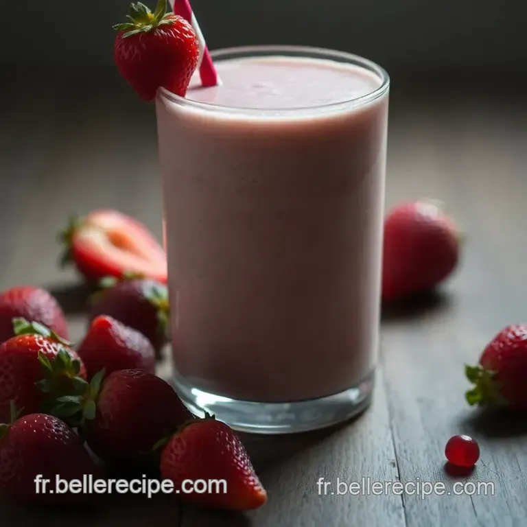 Smoothie Banane-Fraise Tout Simple presentation