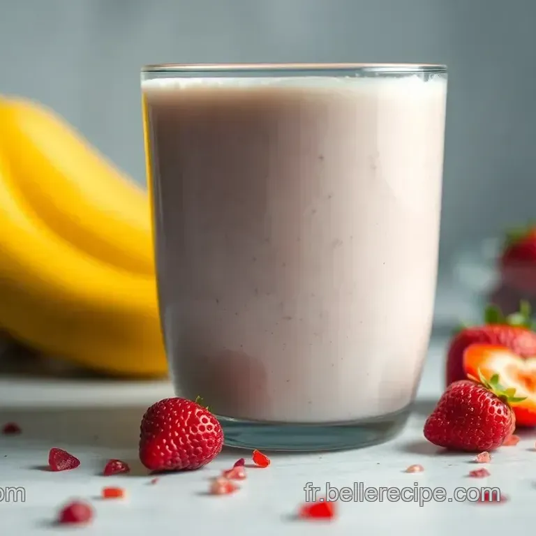 Smoothie Banane-Fraise Tout Simple 