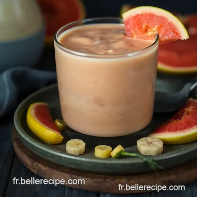 Smoothie Energisant Au Pomelo De Corse presentation