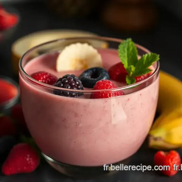 Smoothie Fruit Rouge &Eacute;nerg&eacute;tique