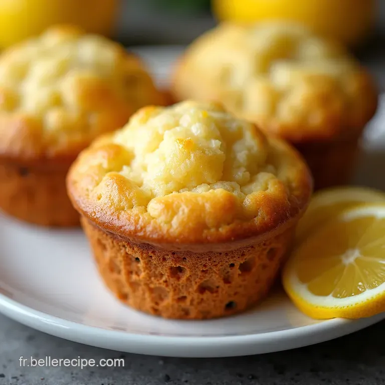 Soleil en Bouch&eacute;e Muffins Citronn&eacute;s &agrave; la Fran&ccedil;aise