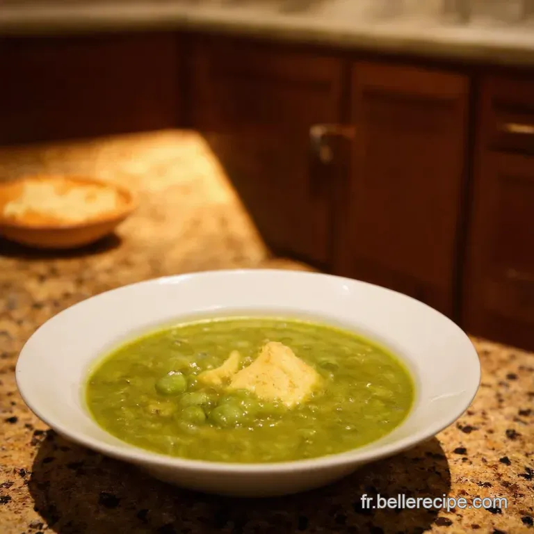 Soupe D&eacute;t&eacute; Rafra&icirc;chissante Petits Pois Courgette Menthe presentation