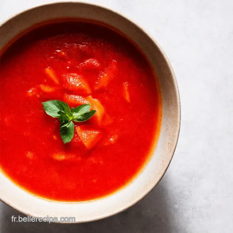 Soupe Estivale de Fruits Rouges &agrave; la Menthe Fra&icirc;che