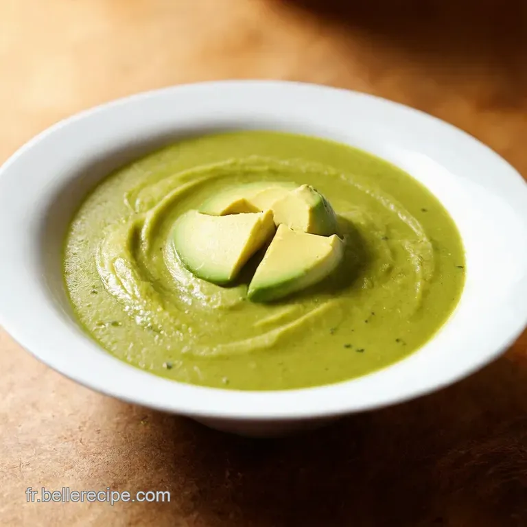 Soupe Glac&eacute;e &Agrave; Lavocat Minute Le Secret Healthy De L&eacute;t&eacute; presentation