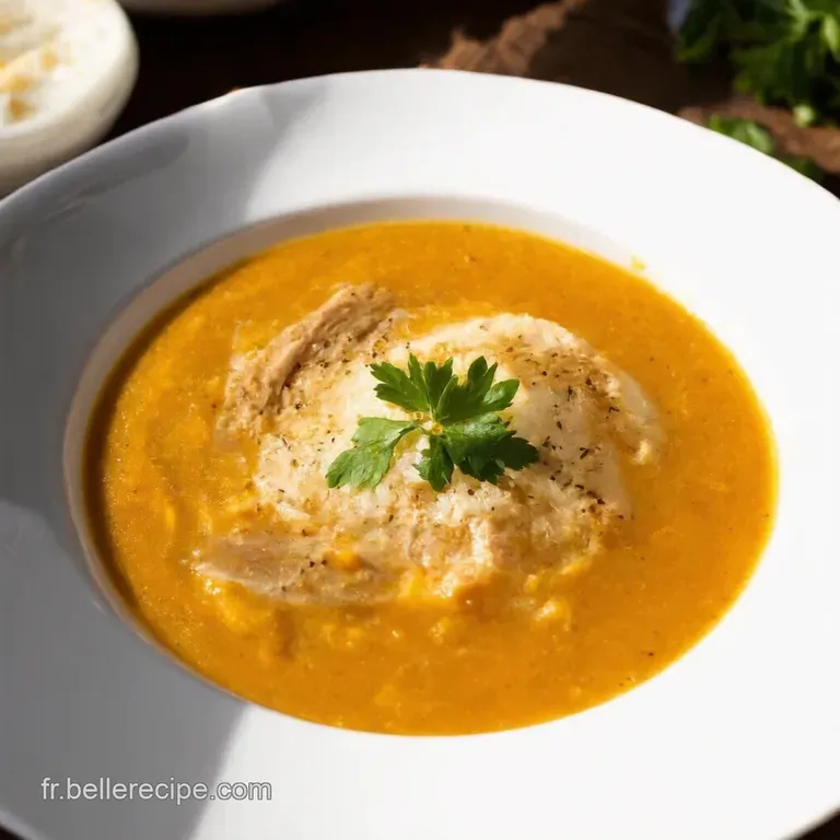 Soupe Velout&eacute;e de Topinambours &agrave; la Daurade Cach&eacute;e