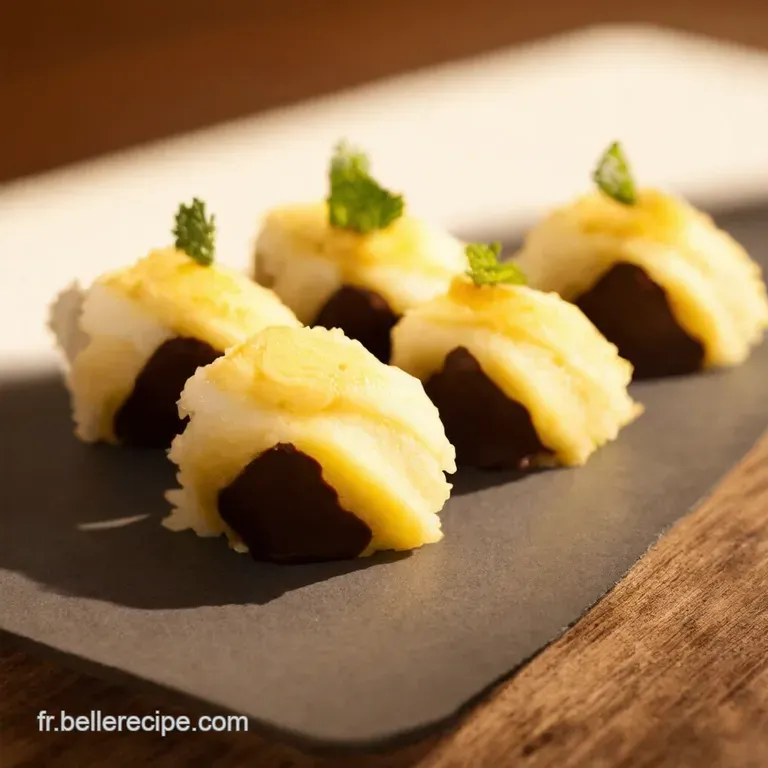 Sushis Sucr&eacute;s BananeChocolat aux Pralines Roses