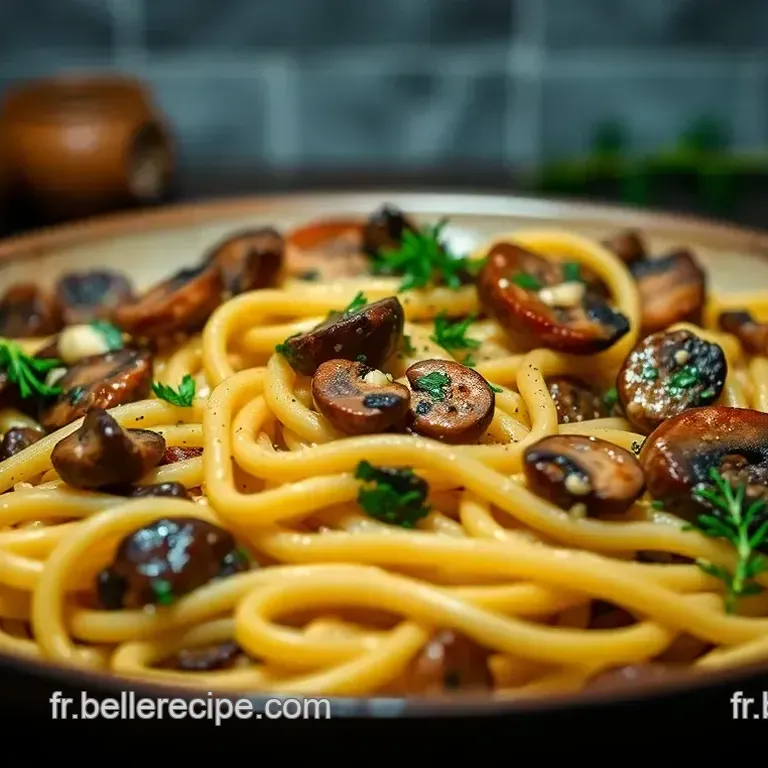 Tagliatelles aux Champignons Truff&eacute;es