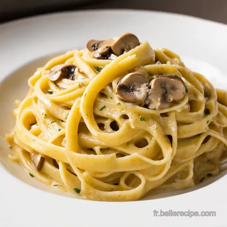 Tagliatelles Carbonara aux Champignons