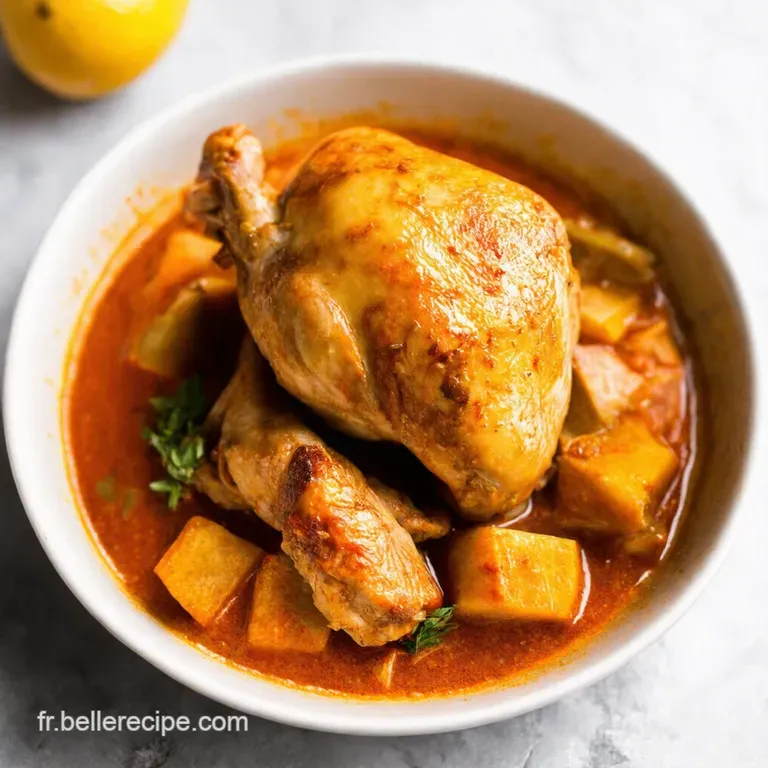 Tajine de Poulet aux Citrons Confit et Olives